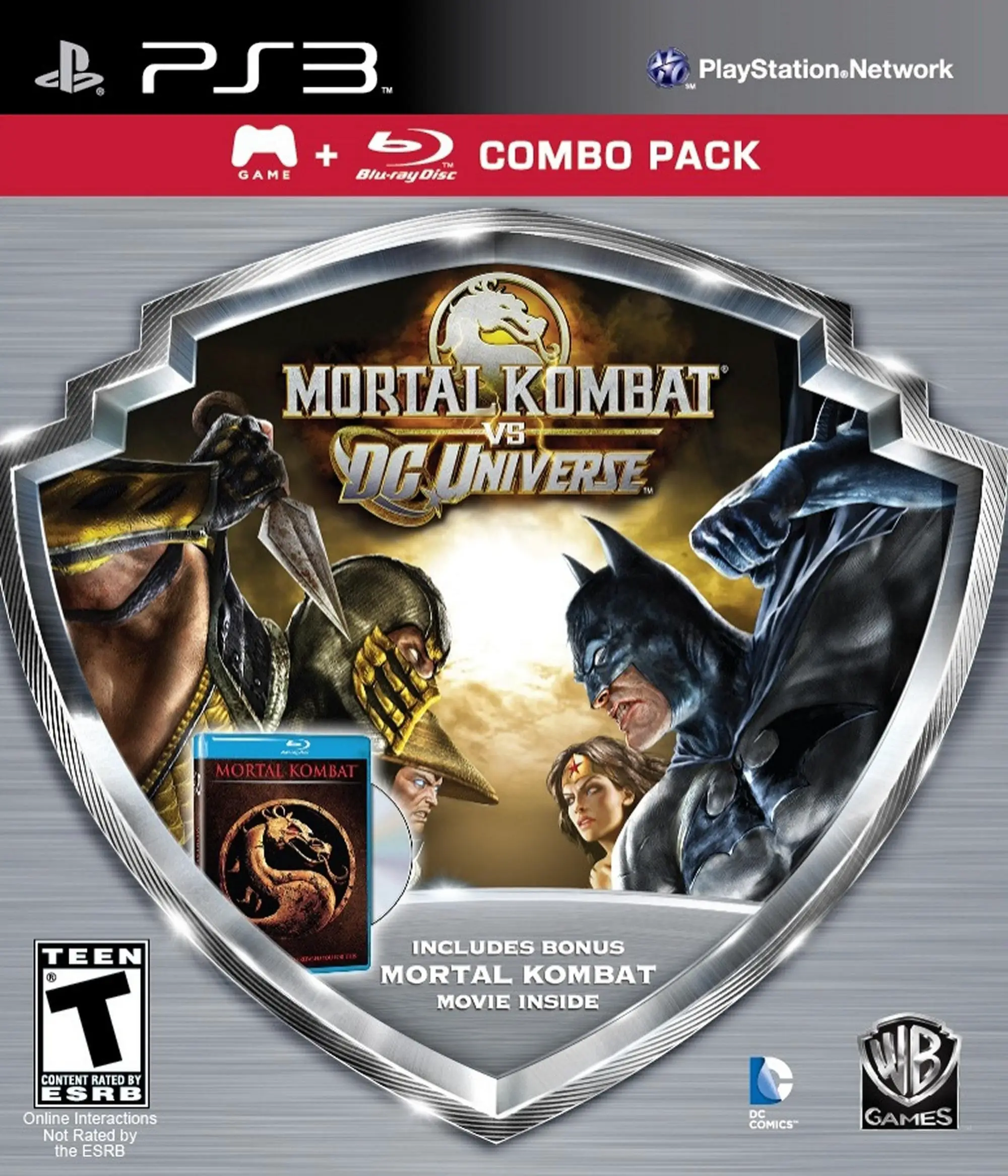 Capa de Mortal Kombat vs. DC Universe [Silver Shield Combo Pack]