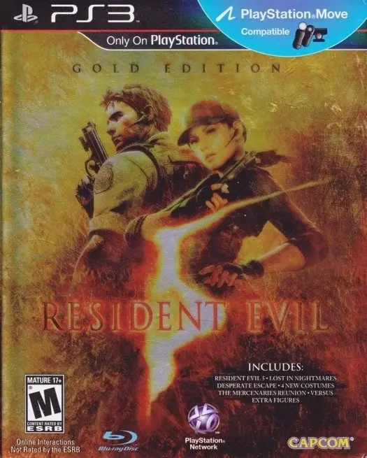 Capa de Resident Evil 5 [Gold Edition w/PS Move]