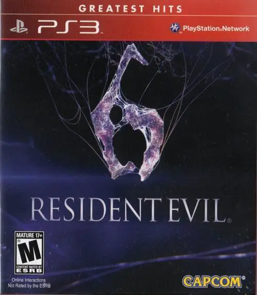 Capa de Resident Evil 6 [Greatest Hits]
