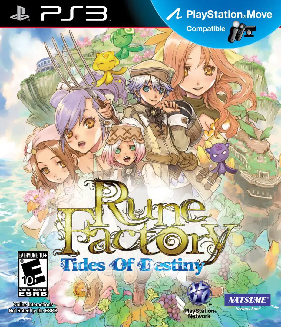 Capa de Rune Factory: Tides of Destiny