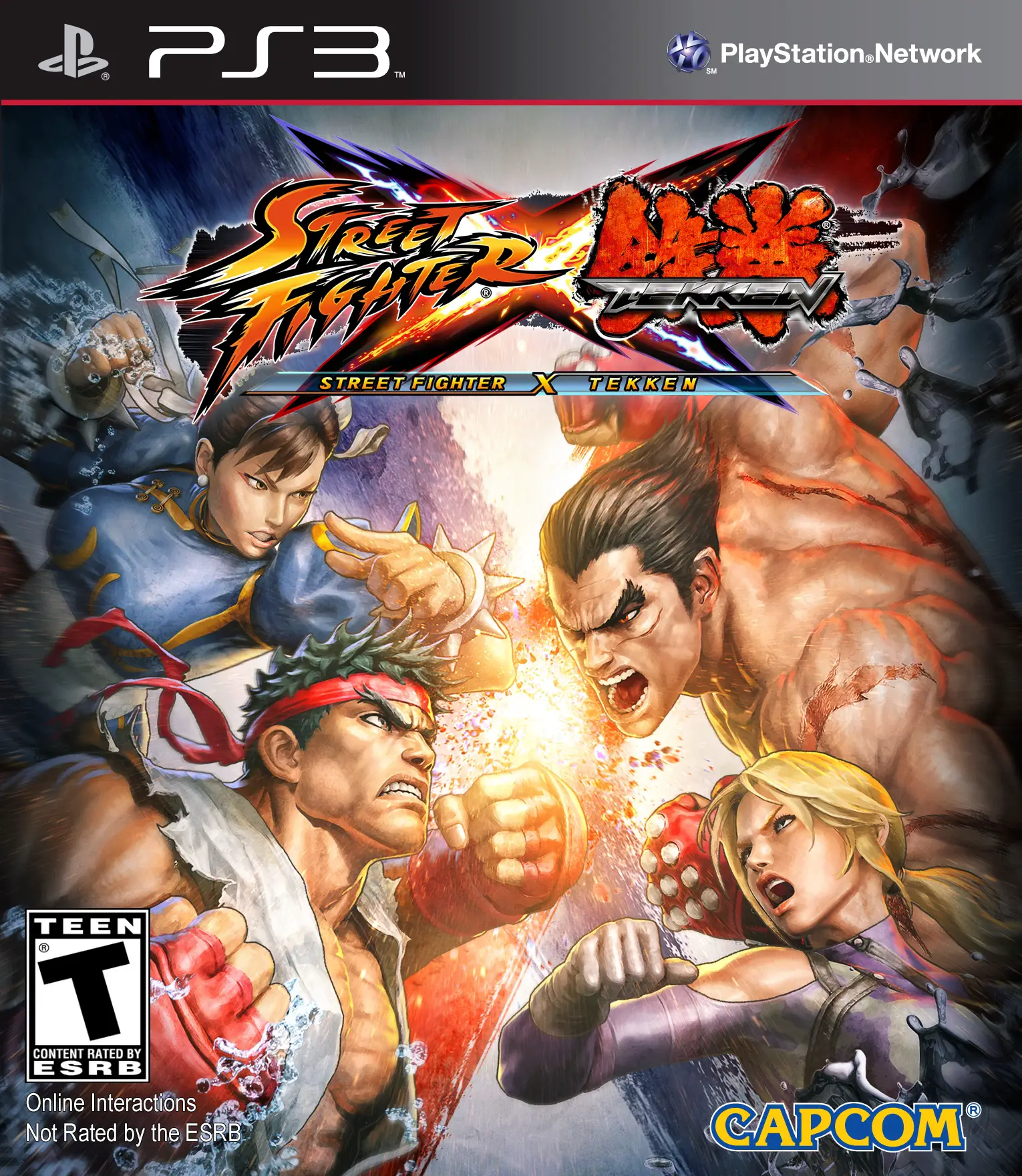 Capa de Street Fighter X Tekken