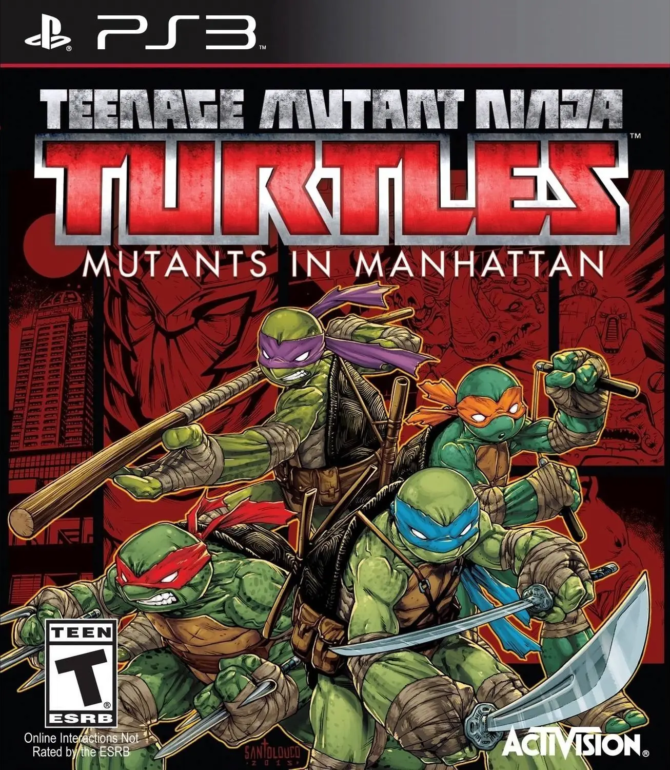 Capa de Teenage Mutant Ninja Turtles: Mutants in Manhattan