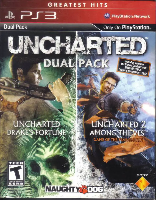 Capa de Uncharted Dual Pack