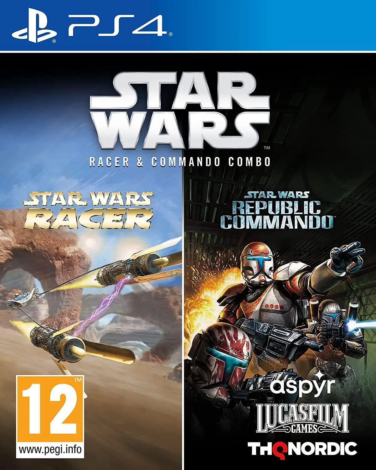 Capa de Star Wars Racer & Commando Combo