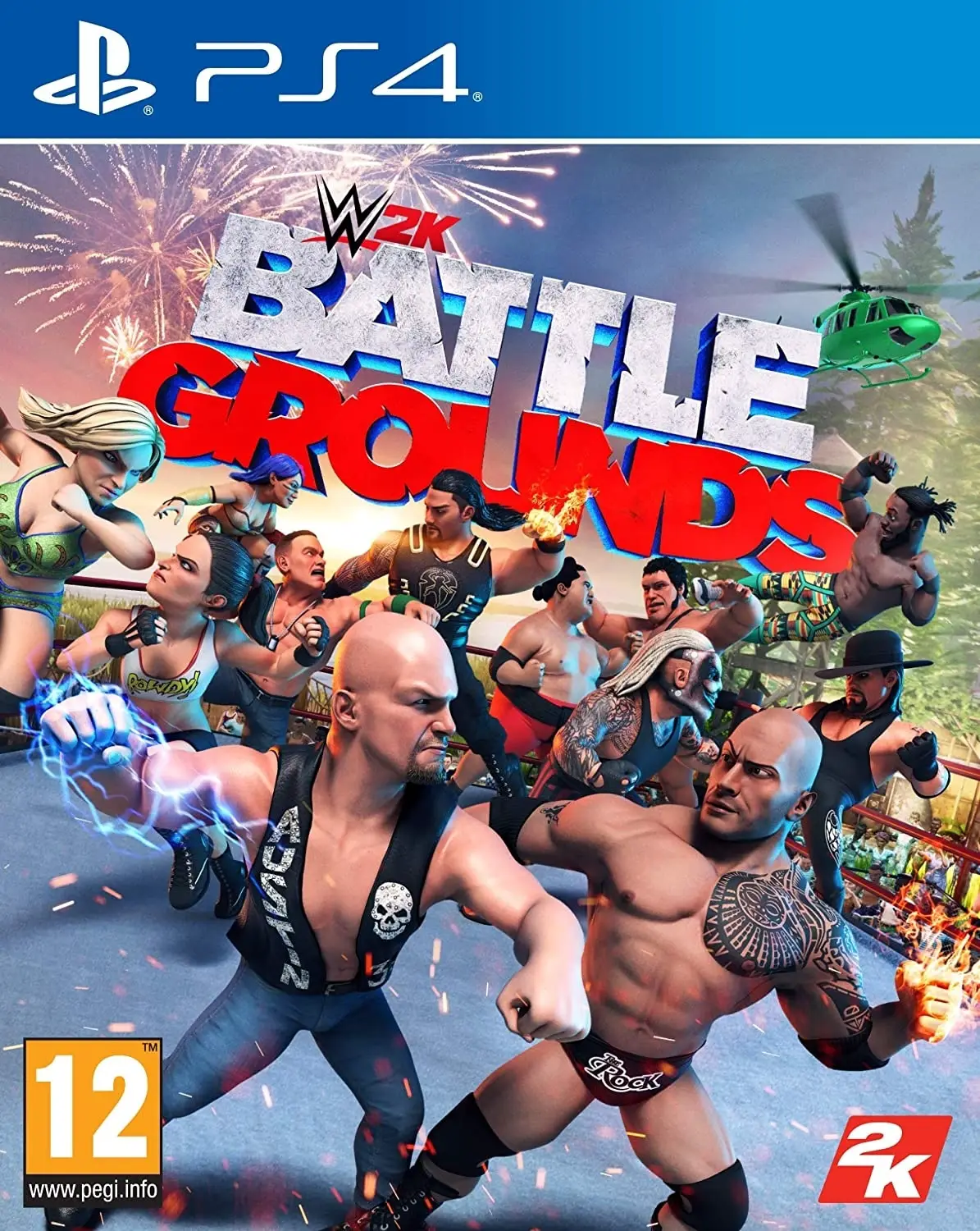 Capa de WWE 2K Battlegrounds