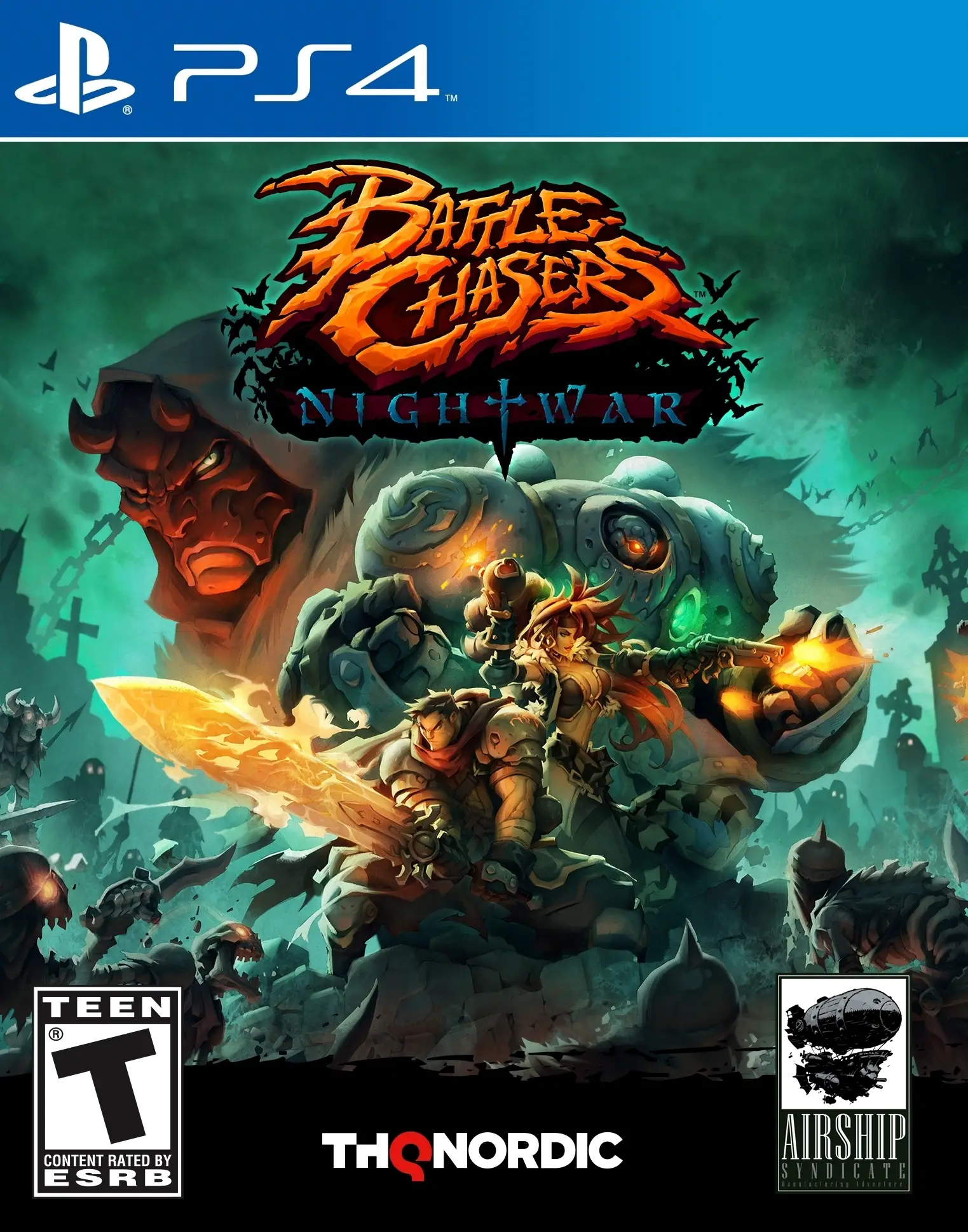 Capa de Battle Chasers: Nightwar