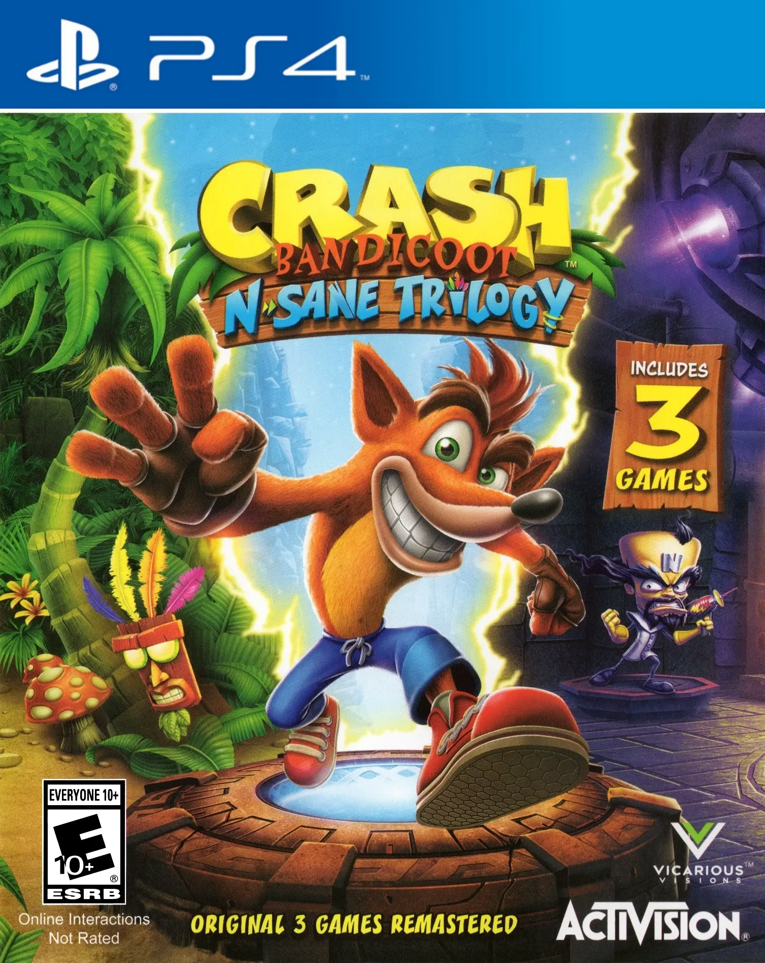 Capa de Crash Bandicoot N. Sane Trilogy