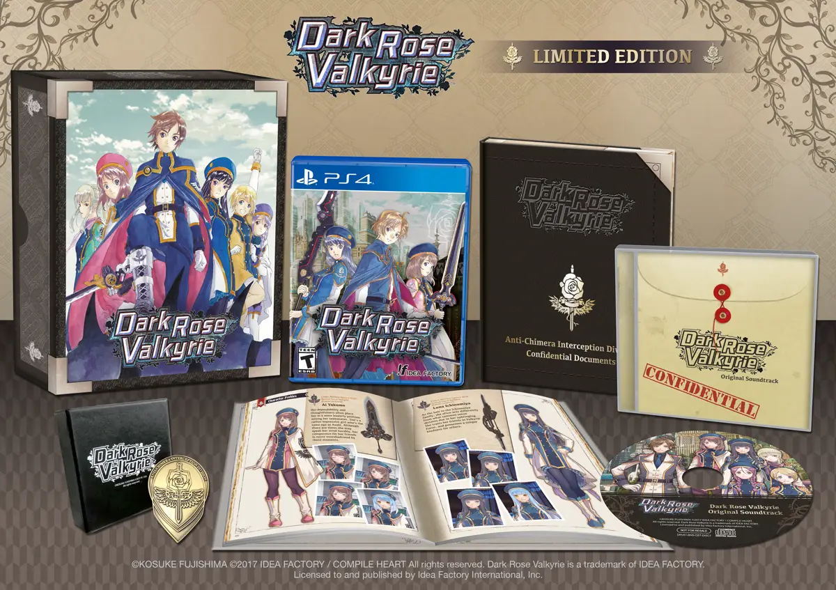 Capa de Dark Rose Valkyrie limited edition