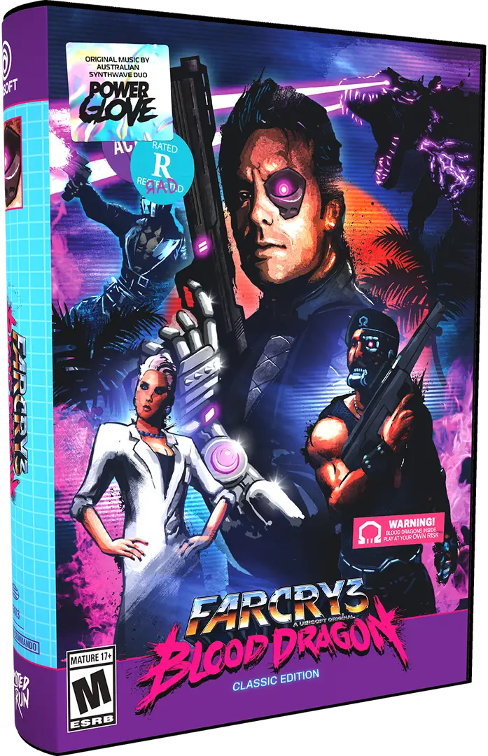 Capa de Far Cry 3 Blood Dragon [VHS Edition Convention Exclusive]