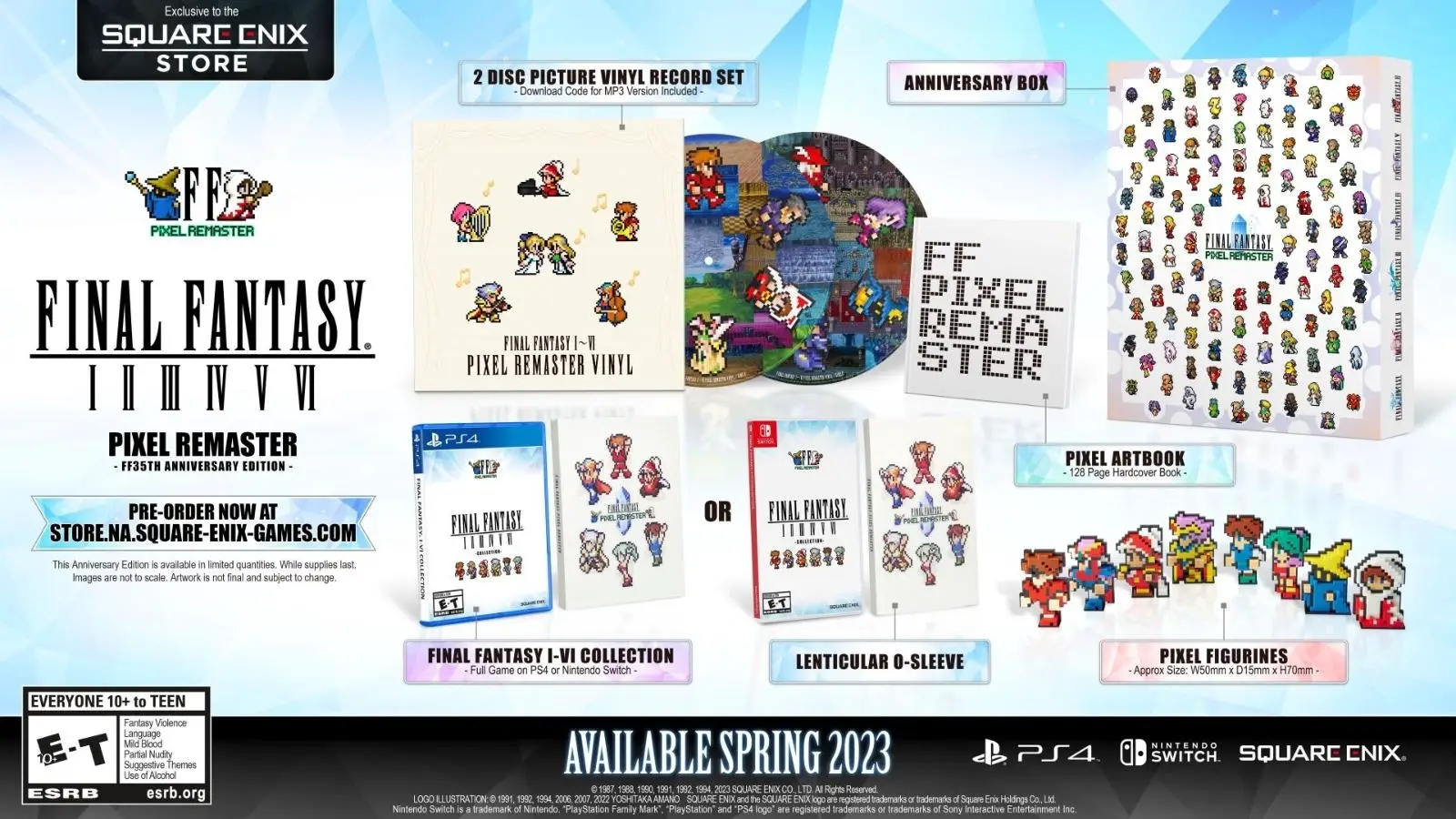Capa de Final Fantasy I-VI Pixel Remaster -FF35th Anniversary Edition-