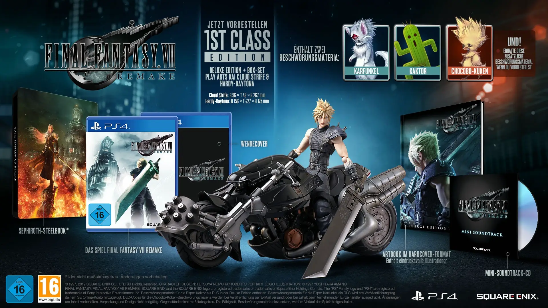 Capa de Final Fantasy VII Remake [1st Class Edition]