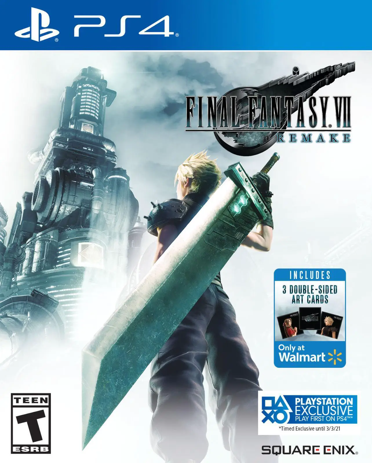 Capa de Final Fantasy VII Remake [Walmart Edition]