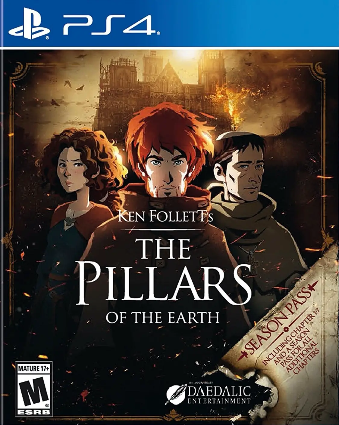 Capa de Ken Follett's The Pillars of the Earth
