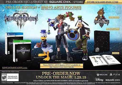 Capa de Kingdom Hearts III [Deluxe Edition + Bring Arts Figures]