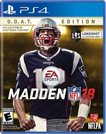 Capa de Madden NFL 18 [GOAT Edition]