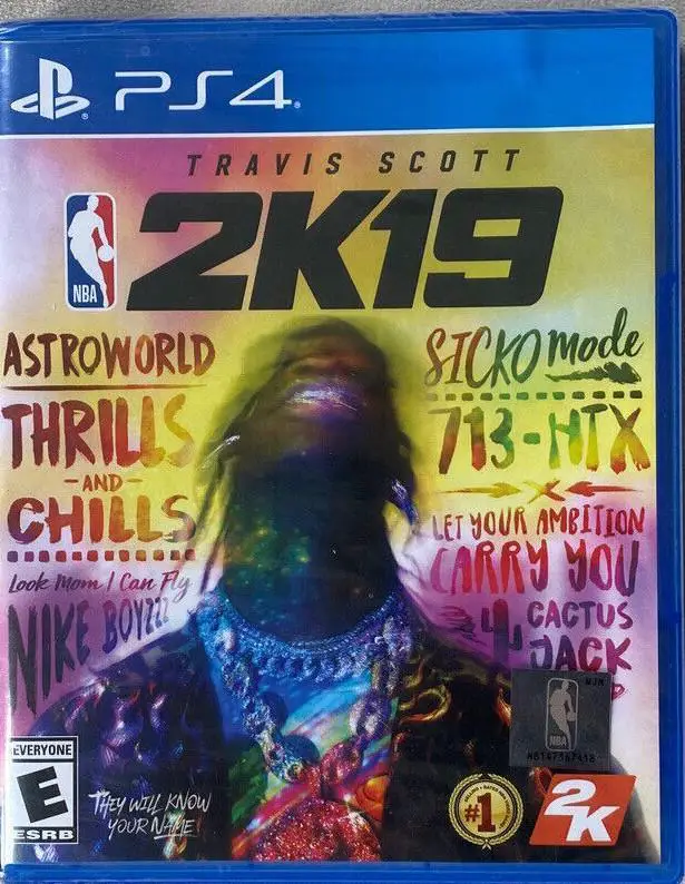 Capa de NBA 2K19 [Travis Scott Edition]
