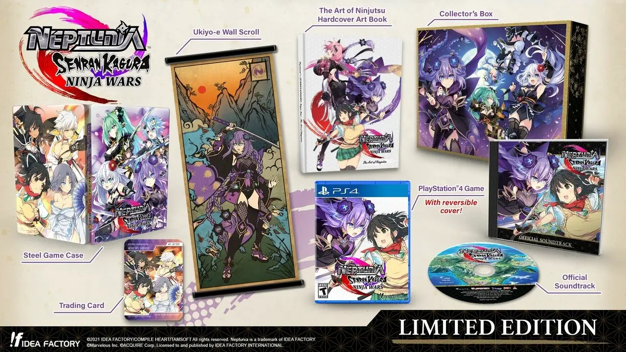 Capa de Neptunia x Senran Kagura Ninja Wars Limited Edition