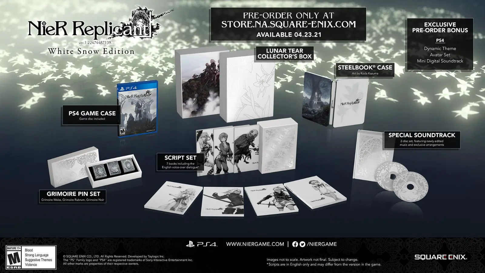 Capa de NieR Replicant ver.1.22474487139... [White Snow Edition]