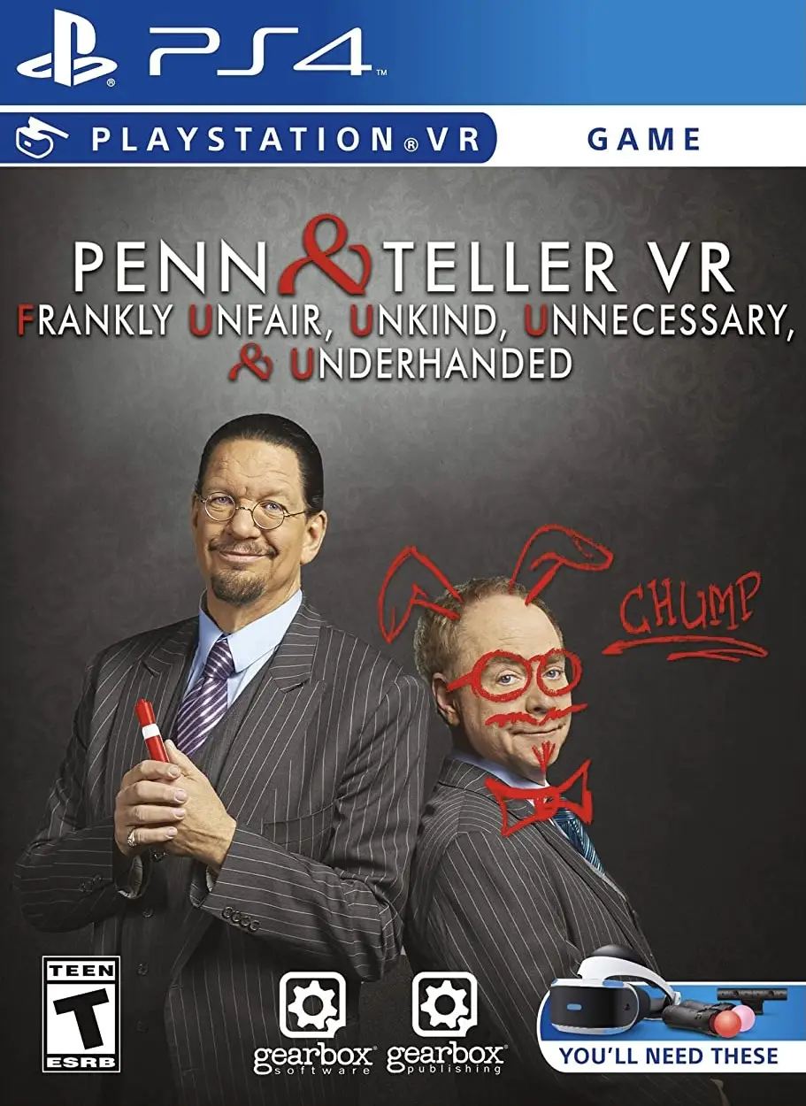 Capa de Penn & Teller VR: Frankly Unfair, Unkind, Unnecessary and Underhanded