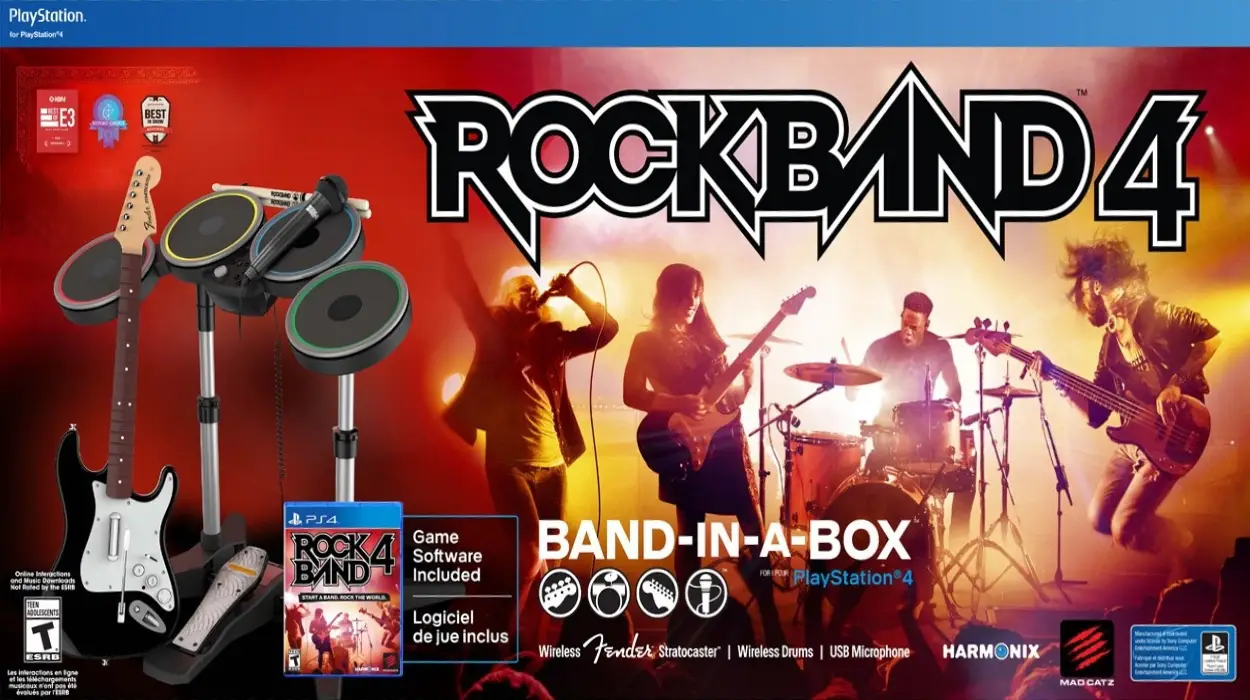 Capa de Rock Band 4 [Band-in-a-Box Bundle]