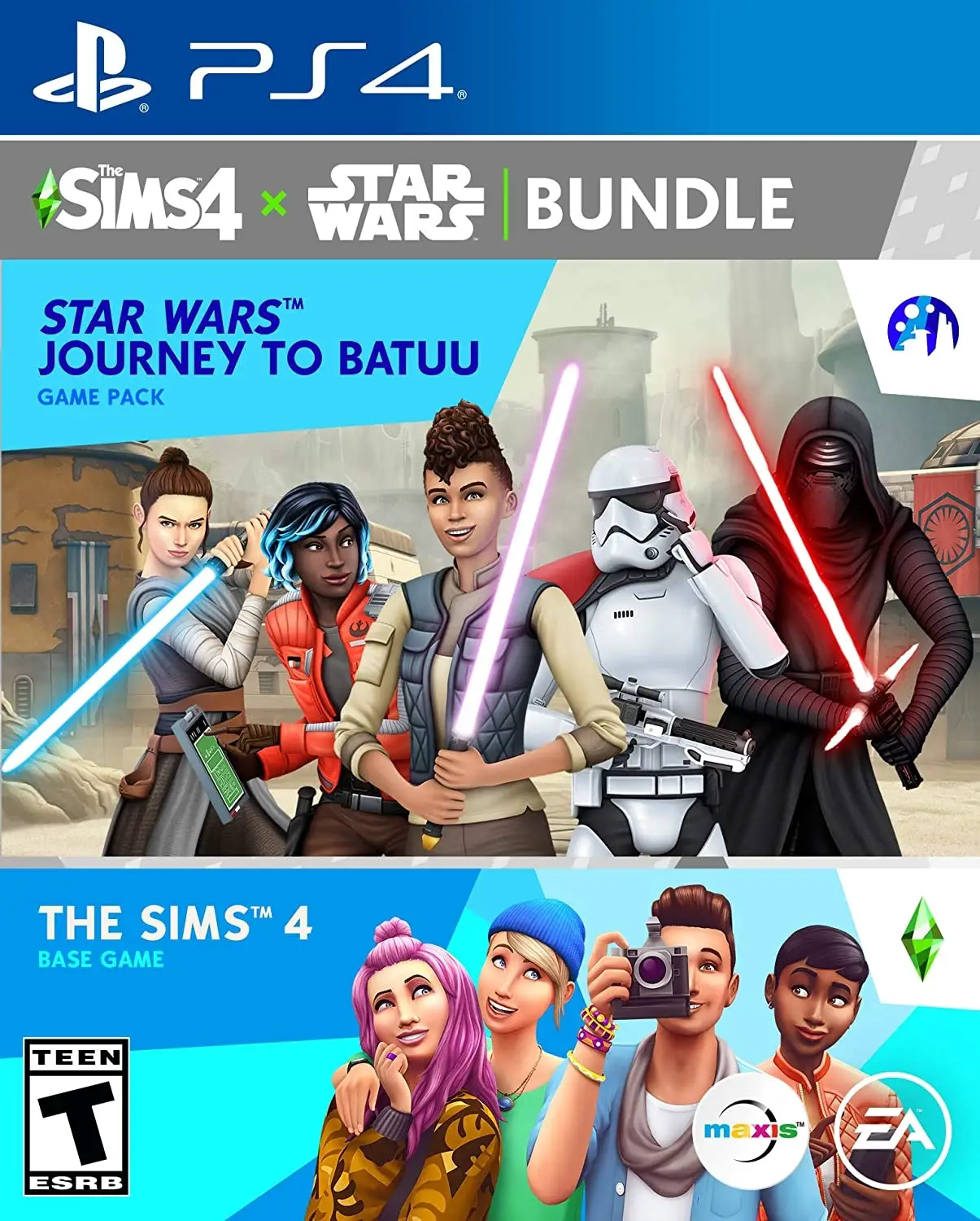 Capa de Sims 4 Bundle: The Sims 4 / Star Wars: Journey to Batuu
