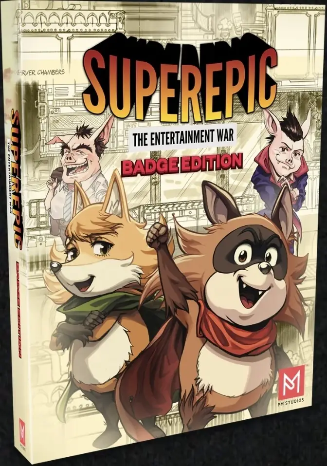Capa de SuperEpic: The Entertainment War [Badge Edition]
