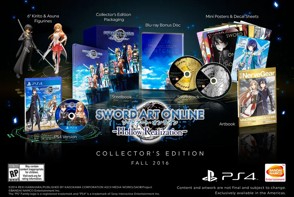 Capa de Sword Art Online: Hollow Realization Collector's Edition
