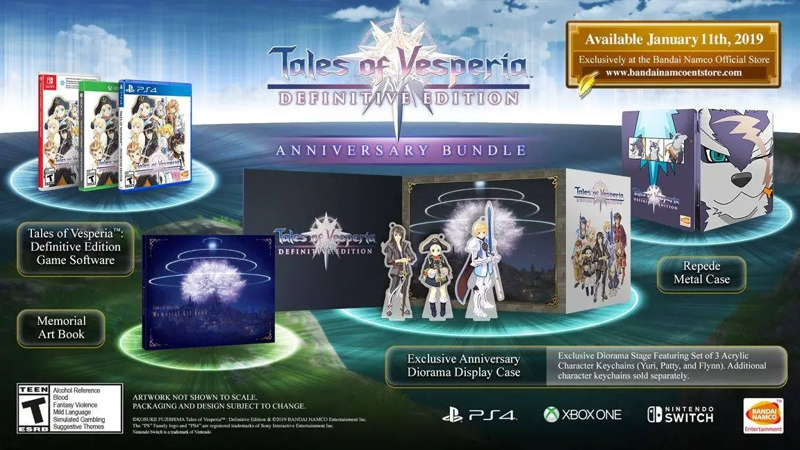 Capa de Tales of Vesperia Definitive Edition Anniversary Bundle