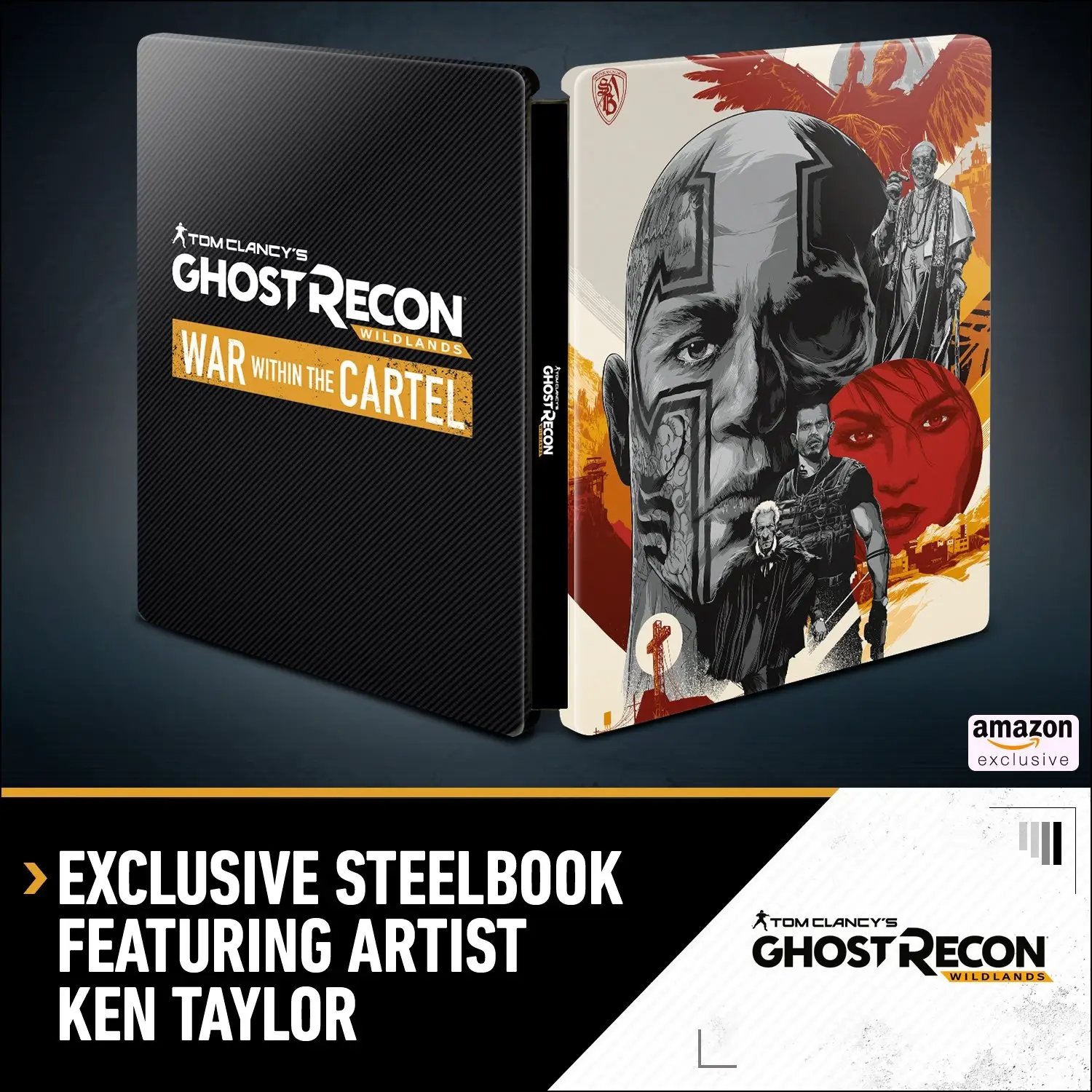 Capa de Tom Clancy's Ghost Recon Wildlands [War Within The Cartel Steelbook]