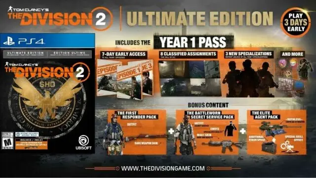Capa de Tom Clancy's The Division 2 [Ultimate Edition Steelbook]