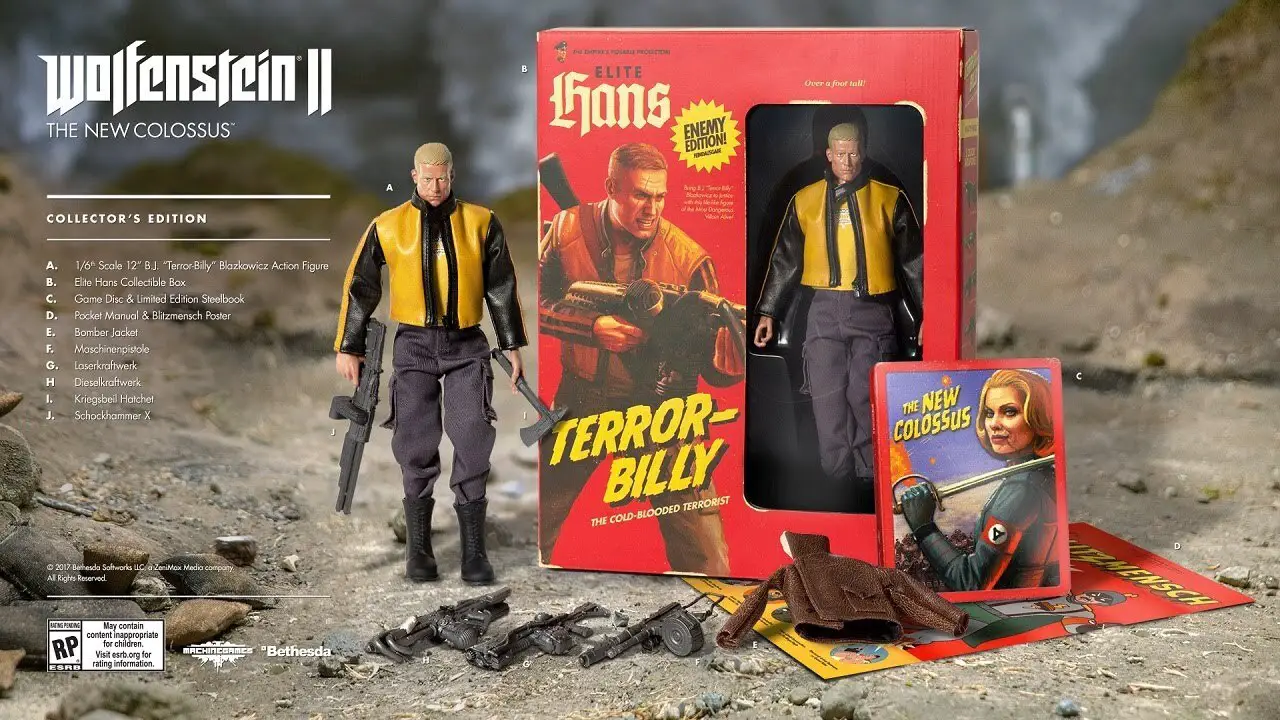 Capa de Wolfenstein II: The New Colossus (Collector's Edition)