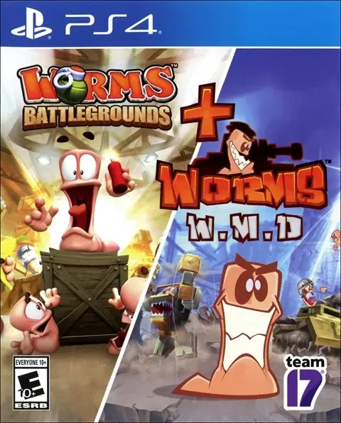 Capa de Worms Battlegrounds + Worms W.M.D