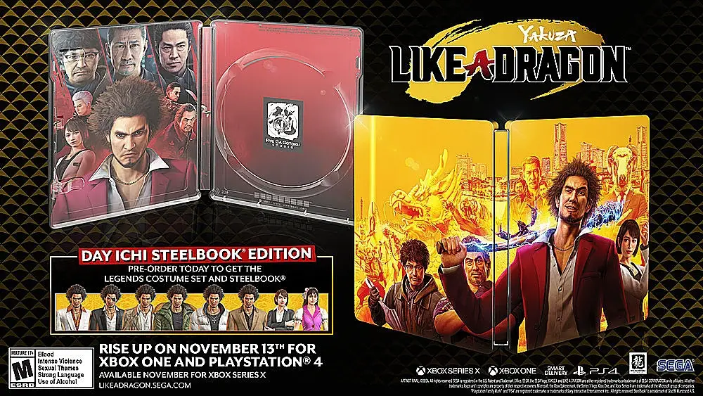 Capa de Yakuza: Like A Dragon [Day Ichi Steelbook Edition]
