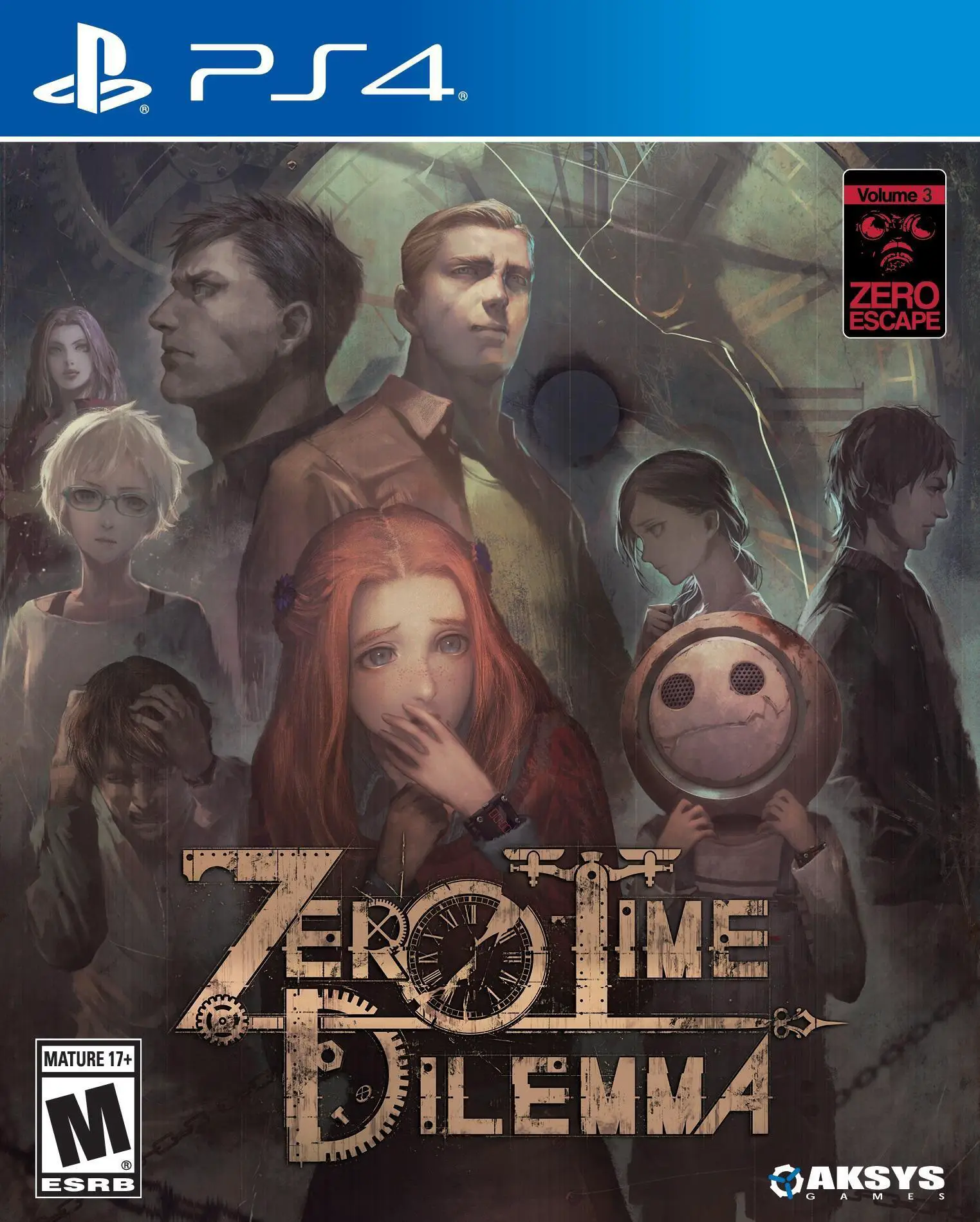 Capa de Zero Escape: Zero Time Dilemma