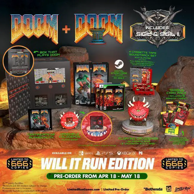 Capa de DOOM + DOOM II [Will It Run Edition]