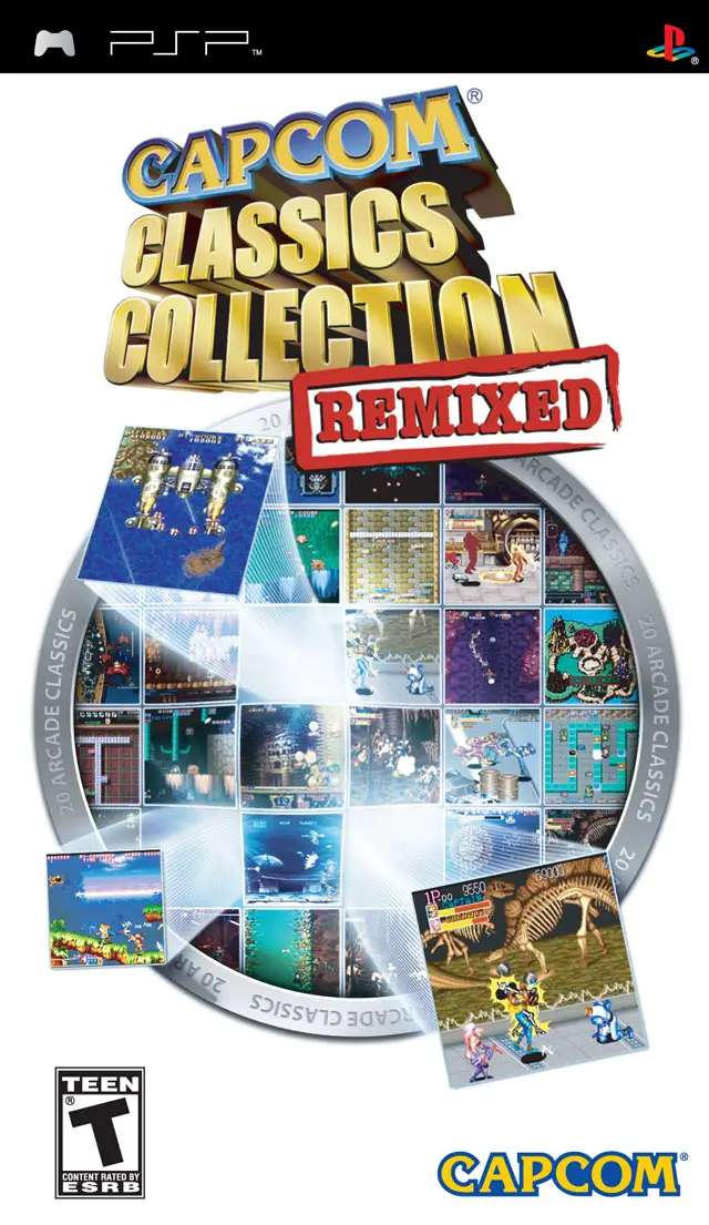 Capa de Capcom Classics Collection Remixed