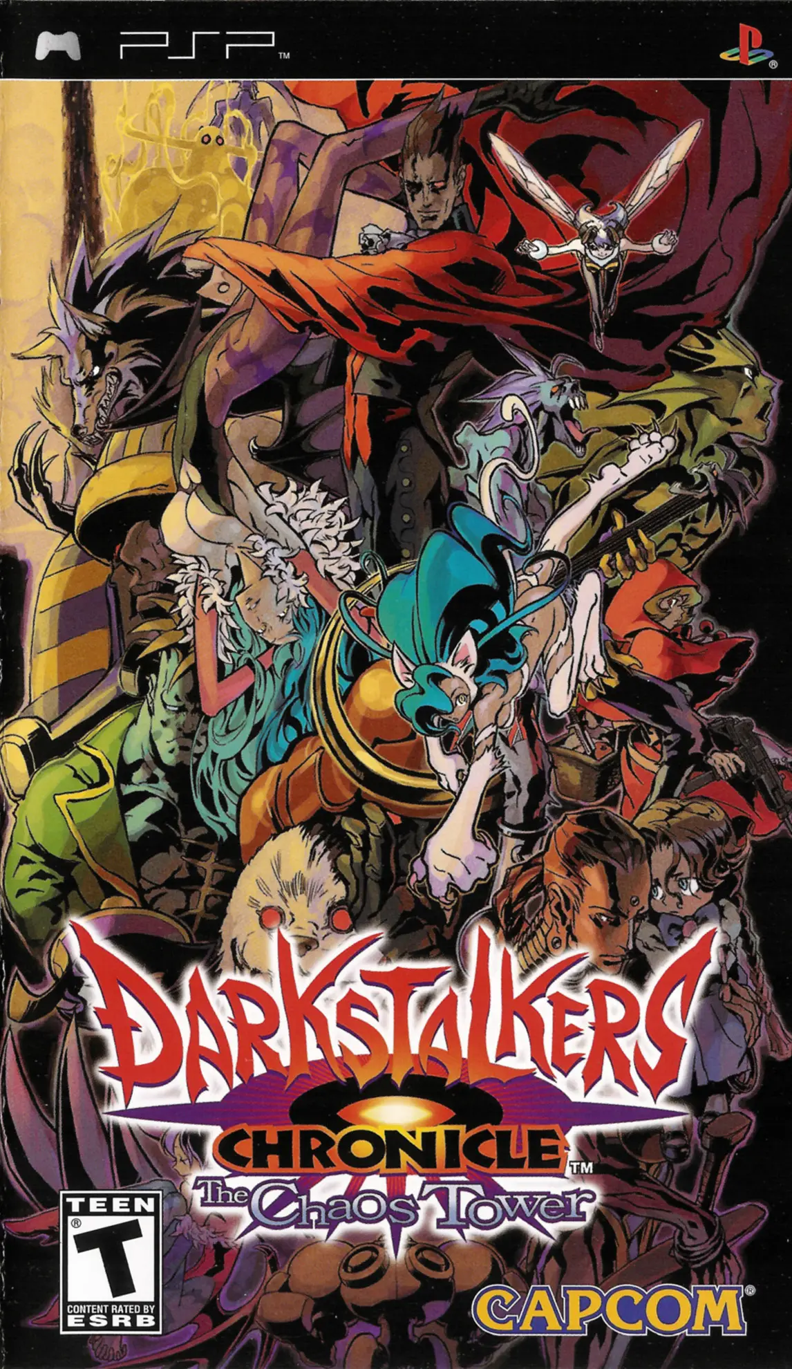Capa de Darkstalkers Chronicle: The Chaos Tower