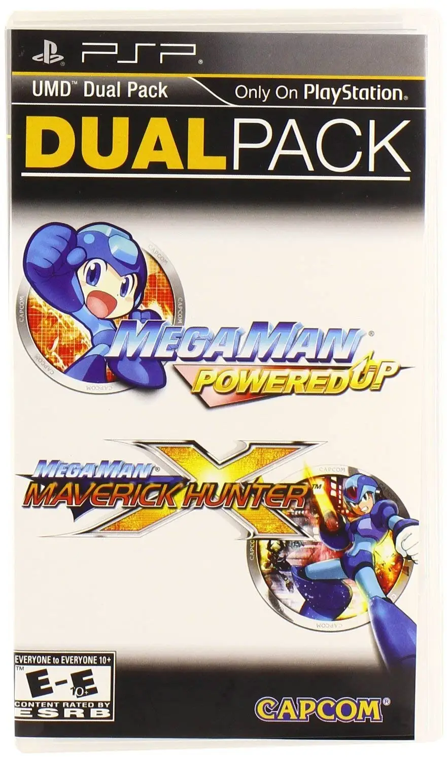 Capa de Mega Man Powered Up + Mega Man Maverick Hunter X Dual Pack