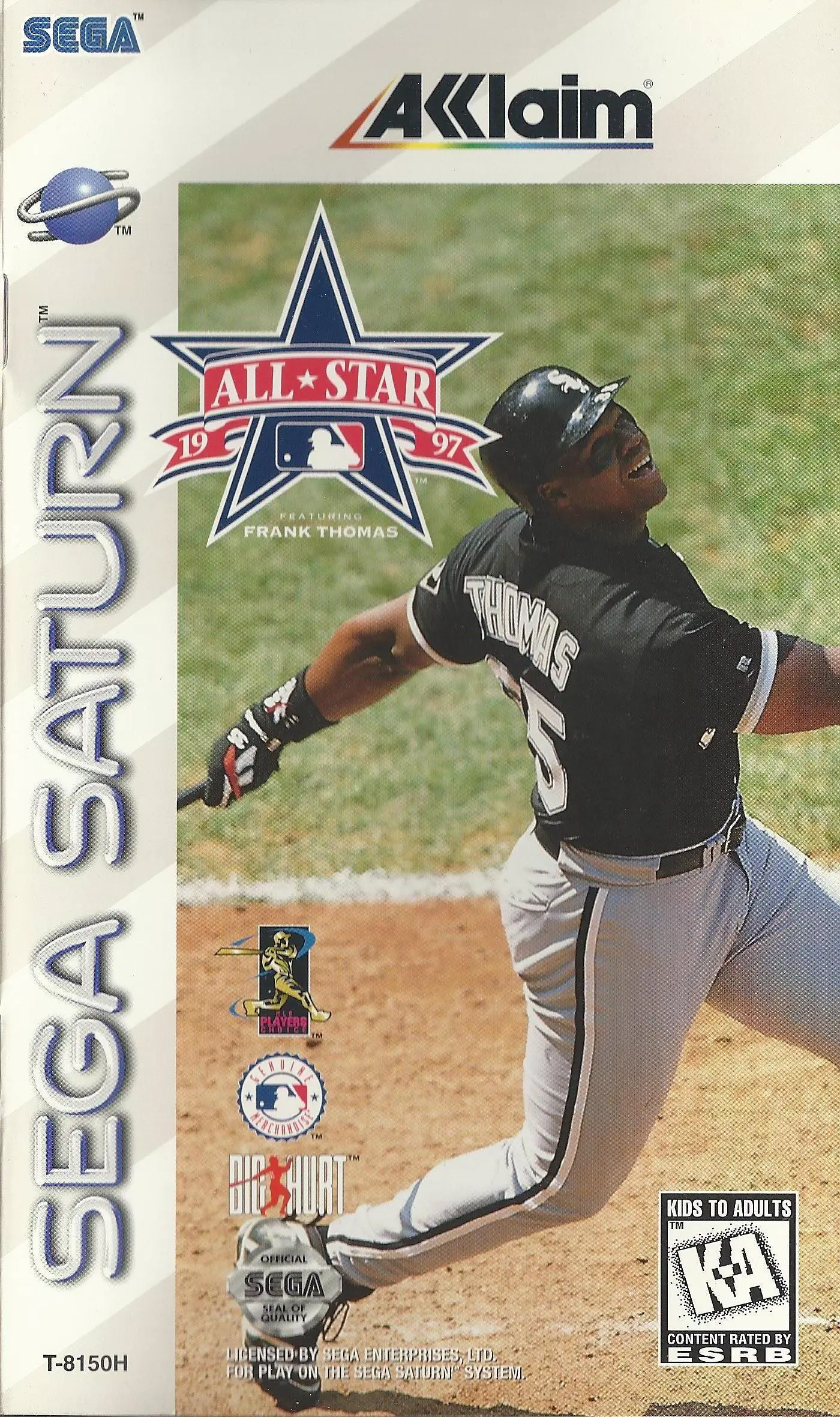 Capa de All-Star Baseball '97 Featuring Frank Thomas