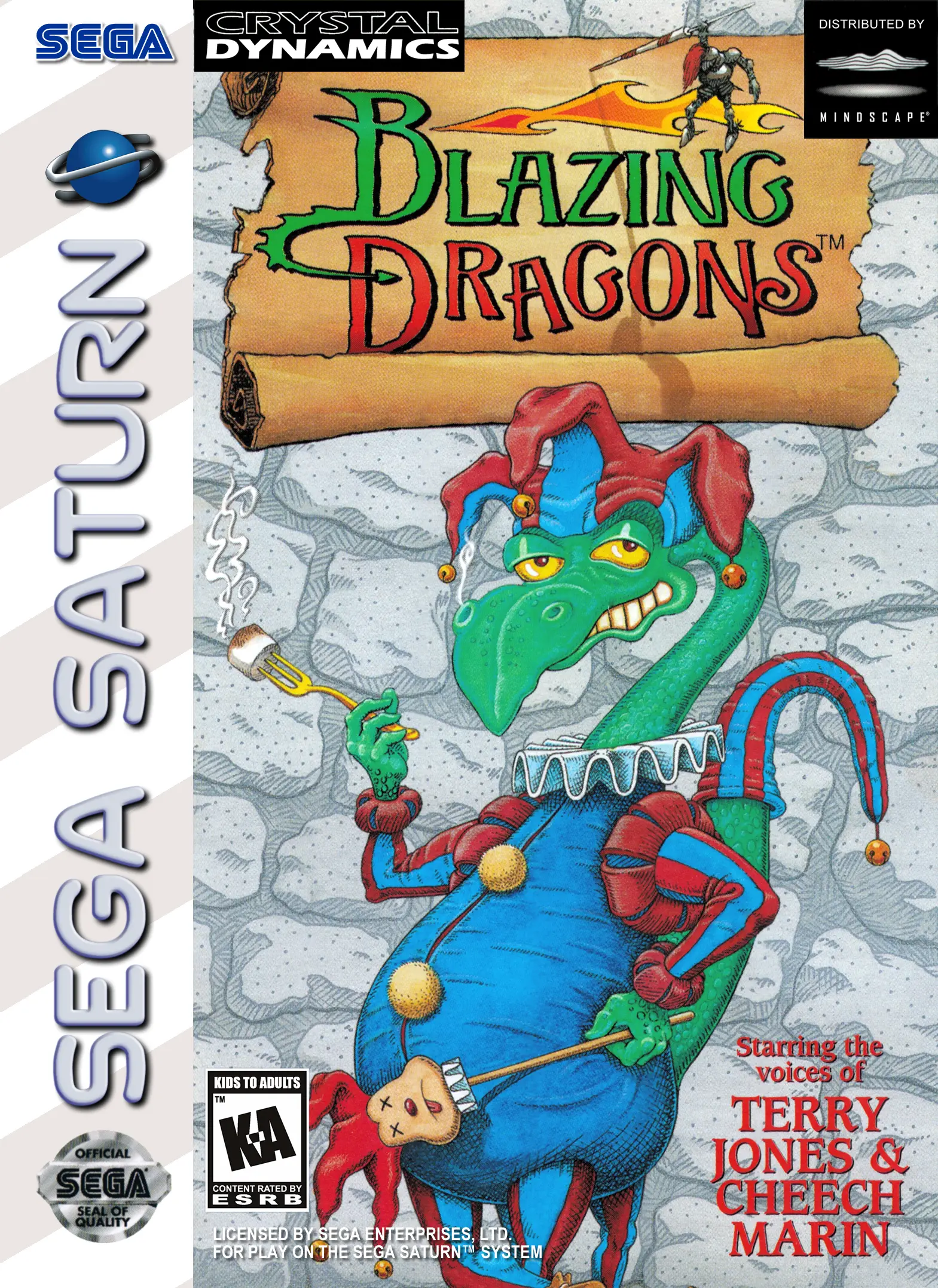 Capa de Blazing Dragons