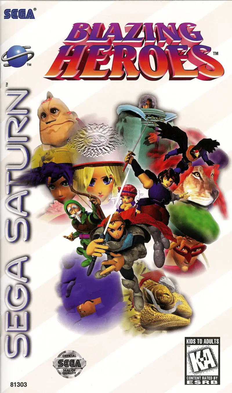 Capa de Blazing Heroes