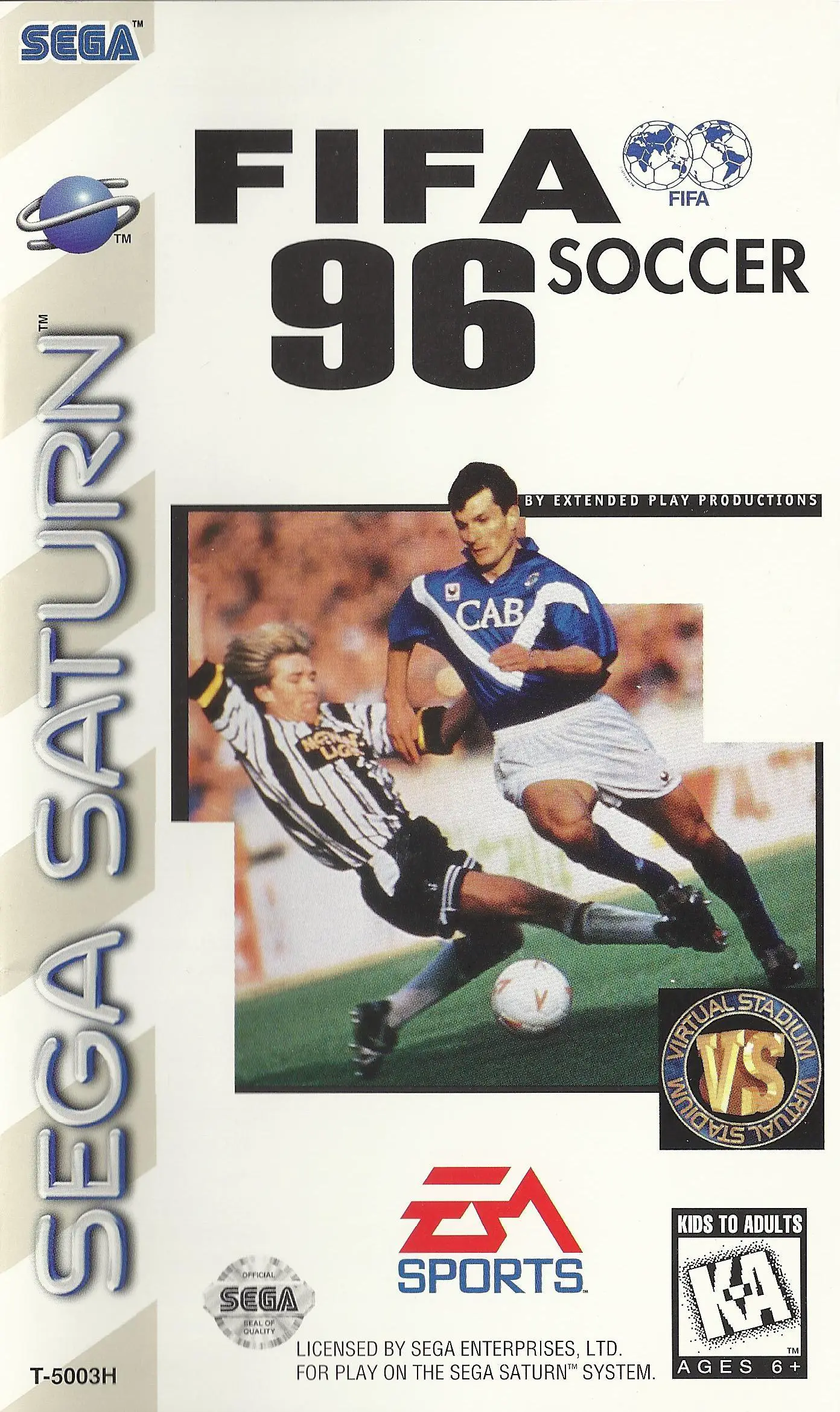 Capa de FIFA Soccer 96