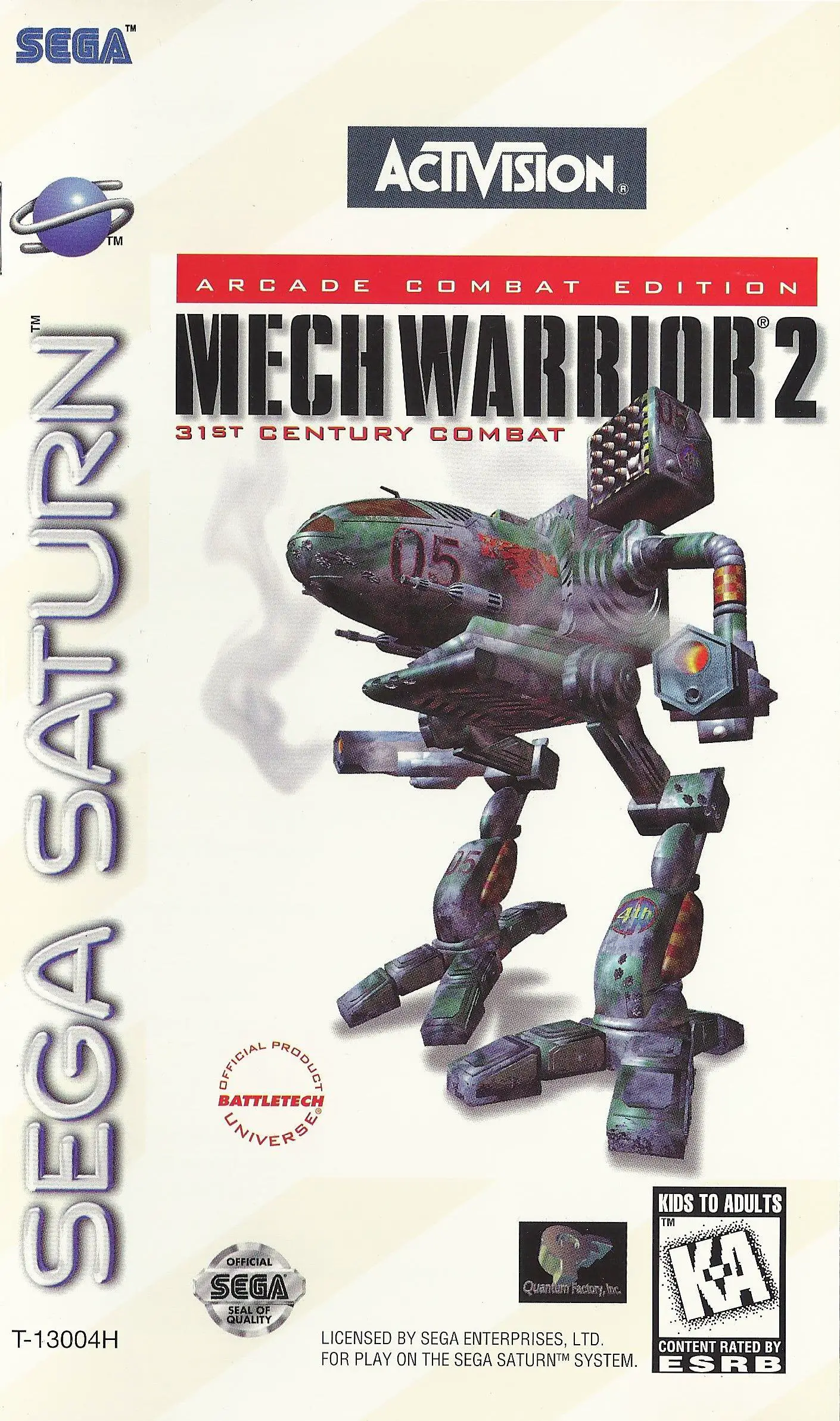 Capa de MechWarrior 2: 31st Century Combat Arcade Combat Edition