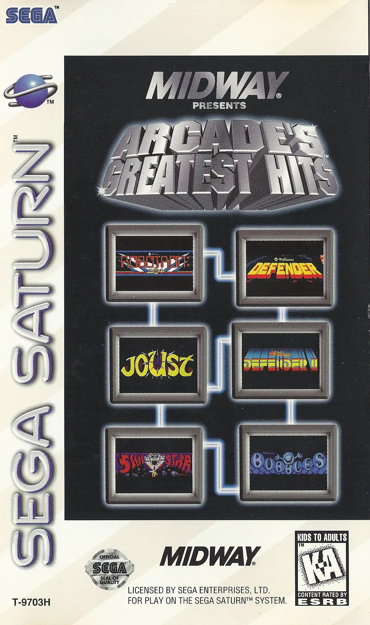 Capa de Midway Presents Arcade's Greatest Hits