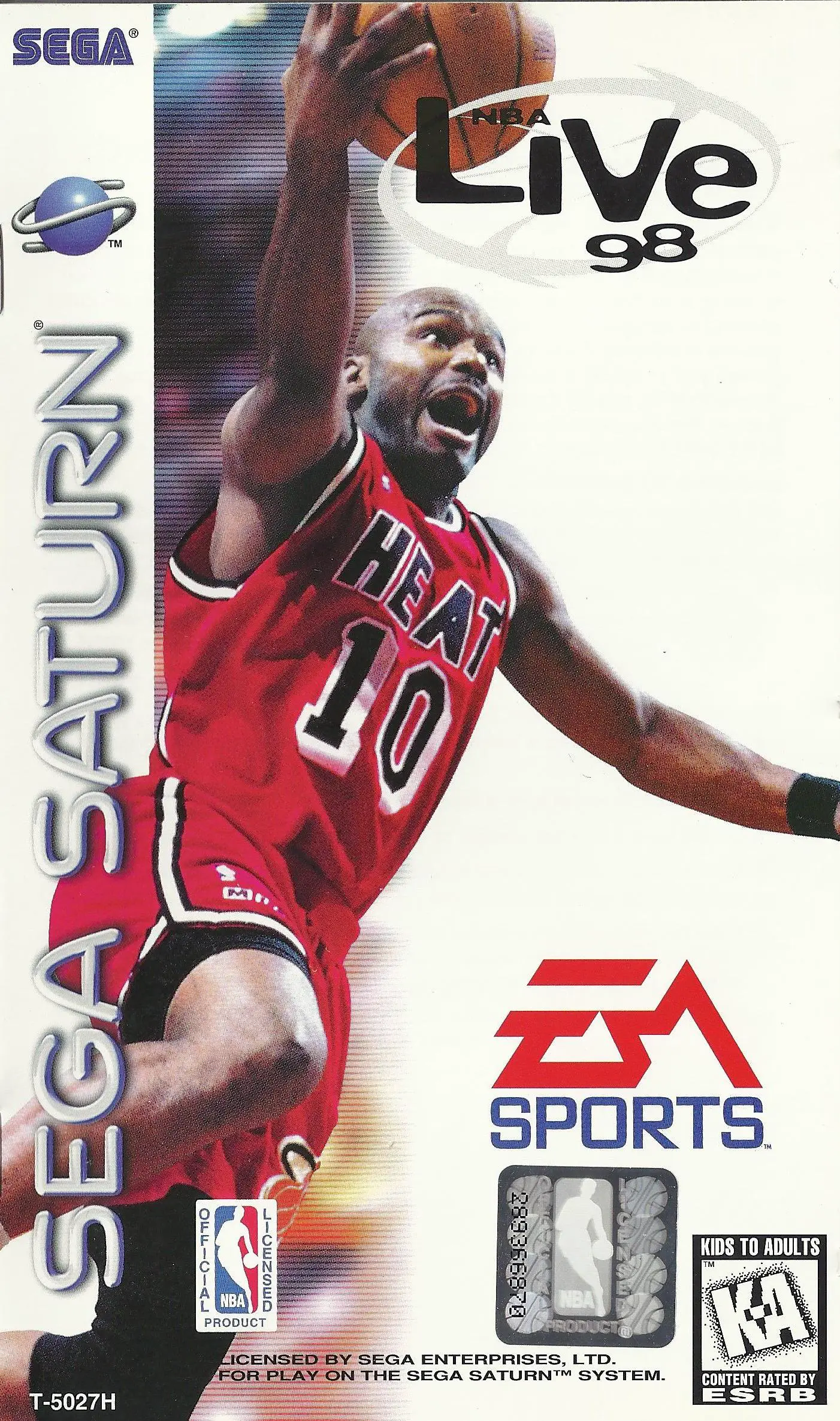 Capa de NBA Live 98