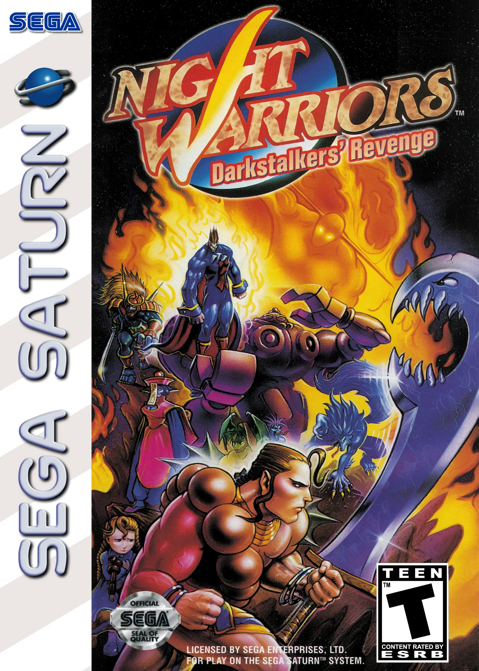 Capa de Night Warriors: Darkstalkers' Revenge