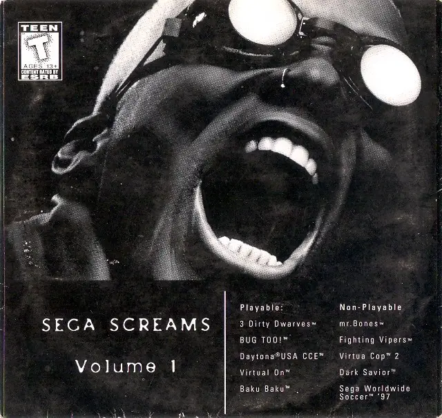 Capa de Sega Screams: Volume 1