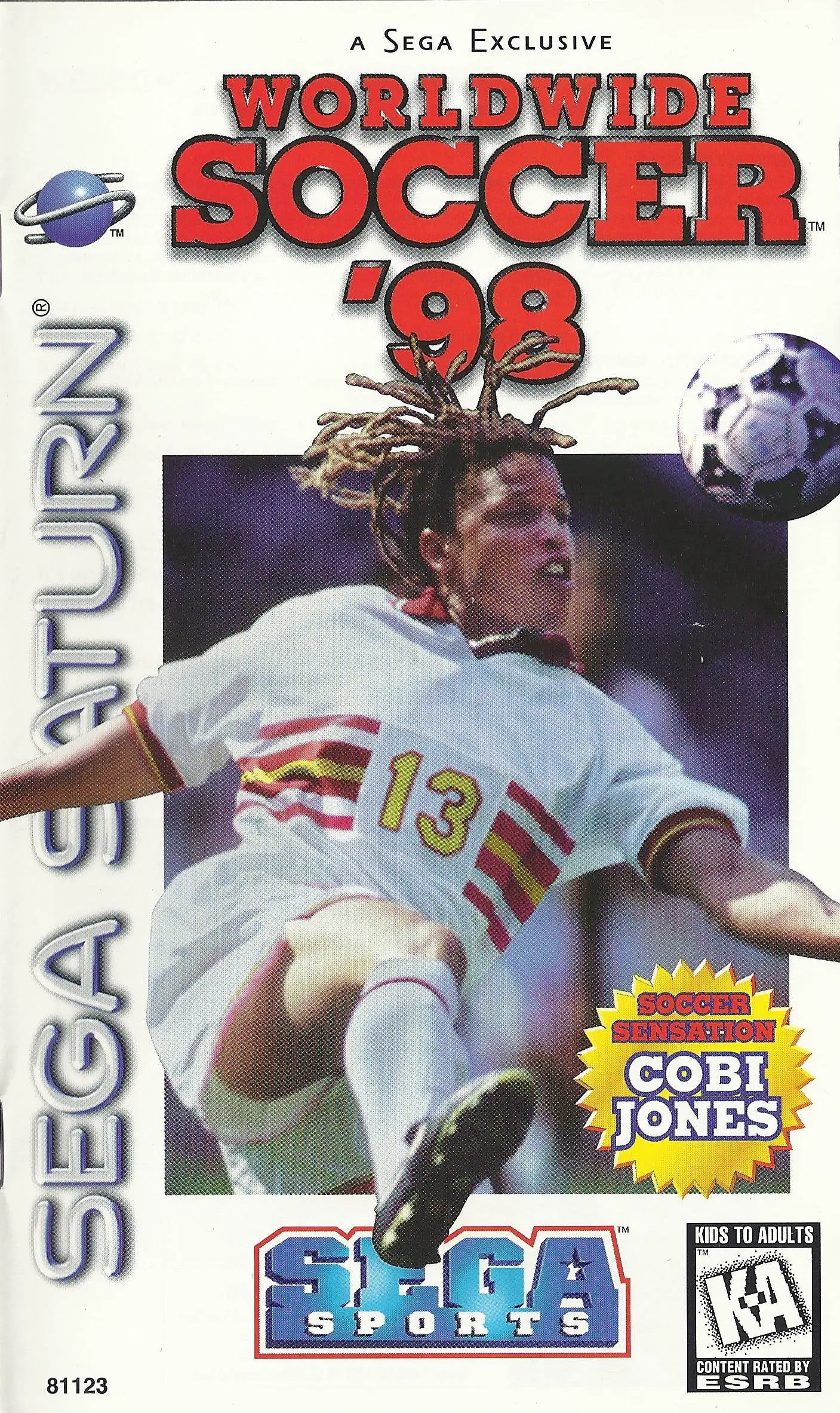 Capa de Sega Worldwide Soccer '98