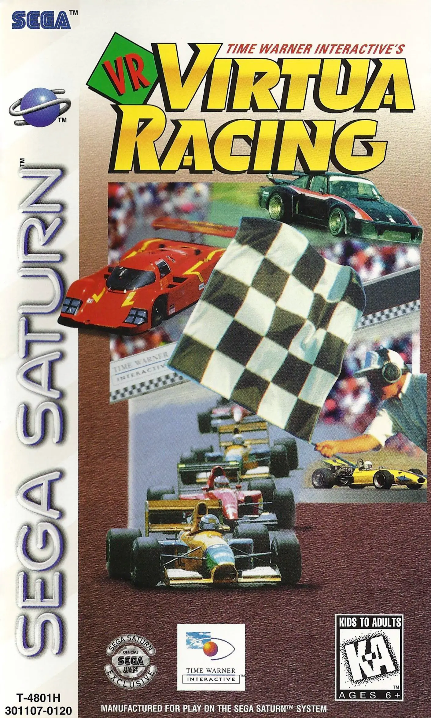 Capa de Time Warner Interactive's VR Virtua Racing