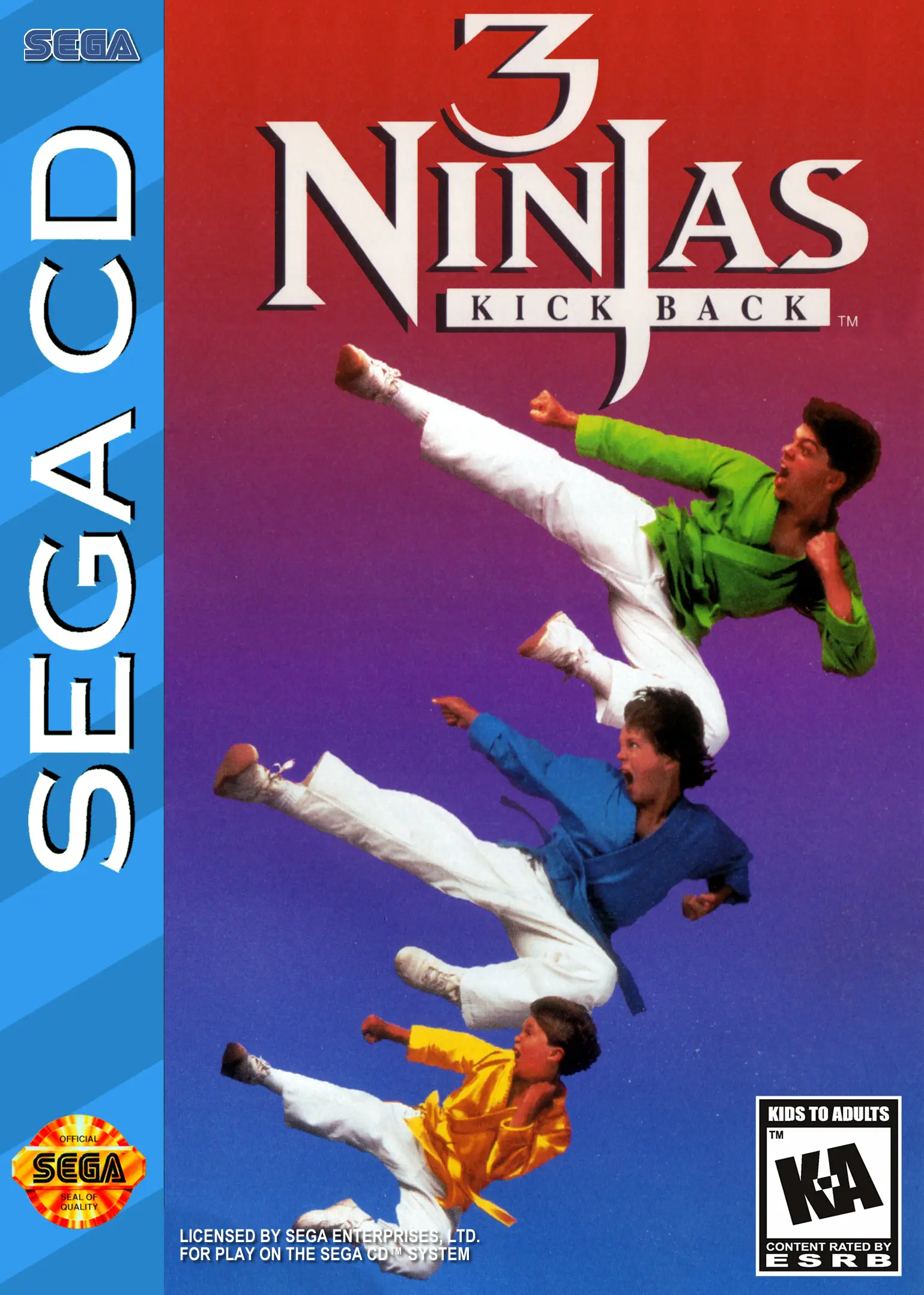 Capa de 3 Ninjas Kick Back